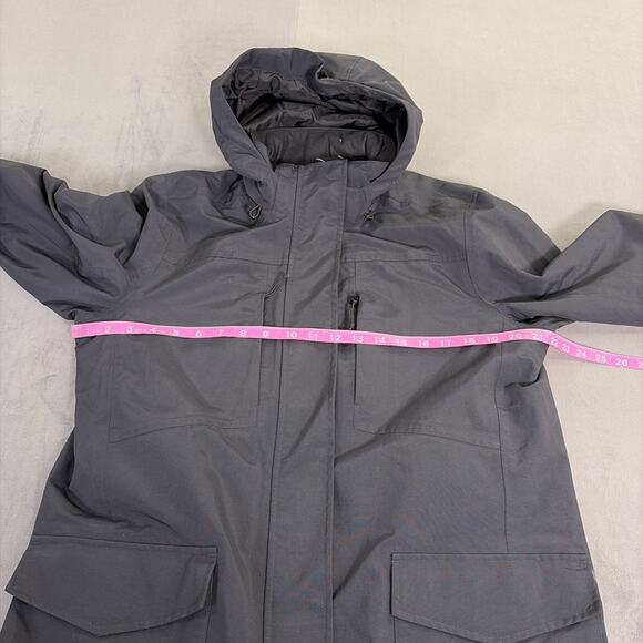 Lands End Waterproof Windproof Hooded Squall Jacket Sz Lg 14-16 Anti-Static BLK - Picture 6 of 16